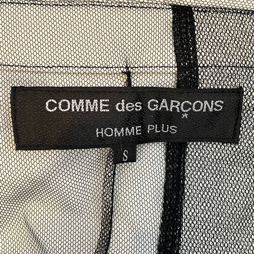 美品 25SS COMME des GARCONS HOMME PLUS AD2024 光を望む期 チュールジャケット コート PO-J034 サイズS ブラック メンズ 古着 中古 USED 美品 25SS COMME des GARCONS HOMME PLUS AD2024 光を望む期 チュール