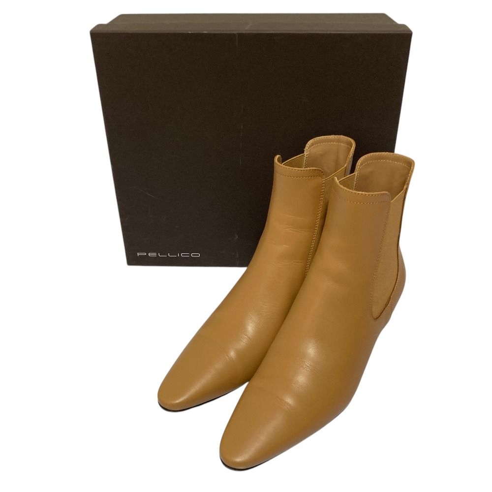 良品 25AW PELLICO ペリーコ LOTTI ロッティ サイドゴア ショートブーツ サイズ38 25cm相当 ブラウン レディース 古着 中古 USED