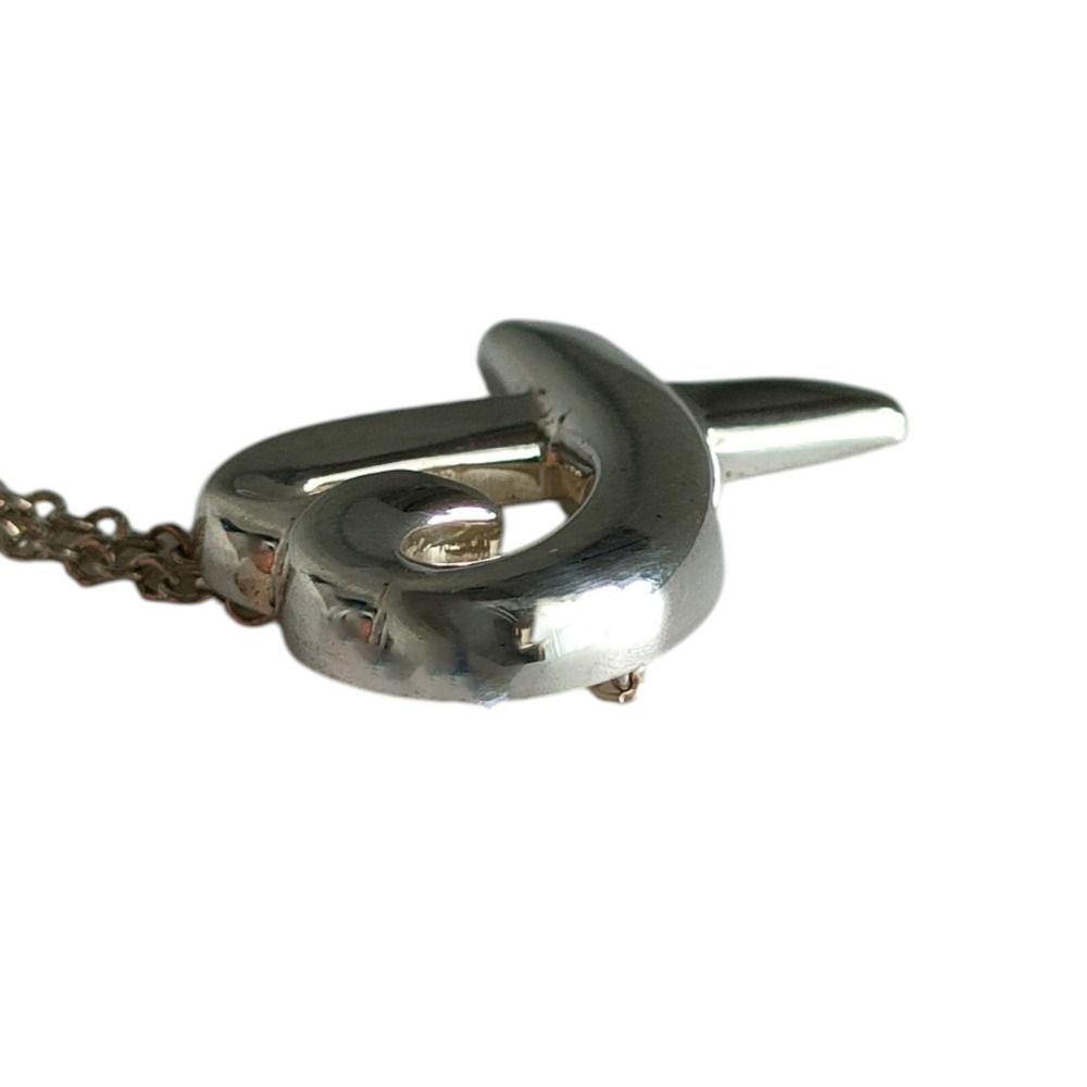 美品 TIFFANY&Co ティファニー パロマピカソ 925 ラビングハート チェーン ペンダント ネックレス アクセサリー シルバーカラー レディース 古着 中古 USED