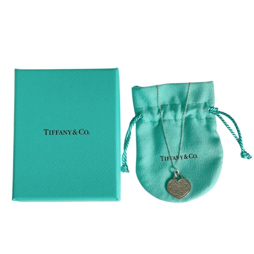 美品 TIFFANY&Co ティファニー ゴーウーマン 名古屋ウィメンズマラソン2016 SV925 チェーン ペンダント ネックレス シルバーカラー レディース 古着 中古 USED