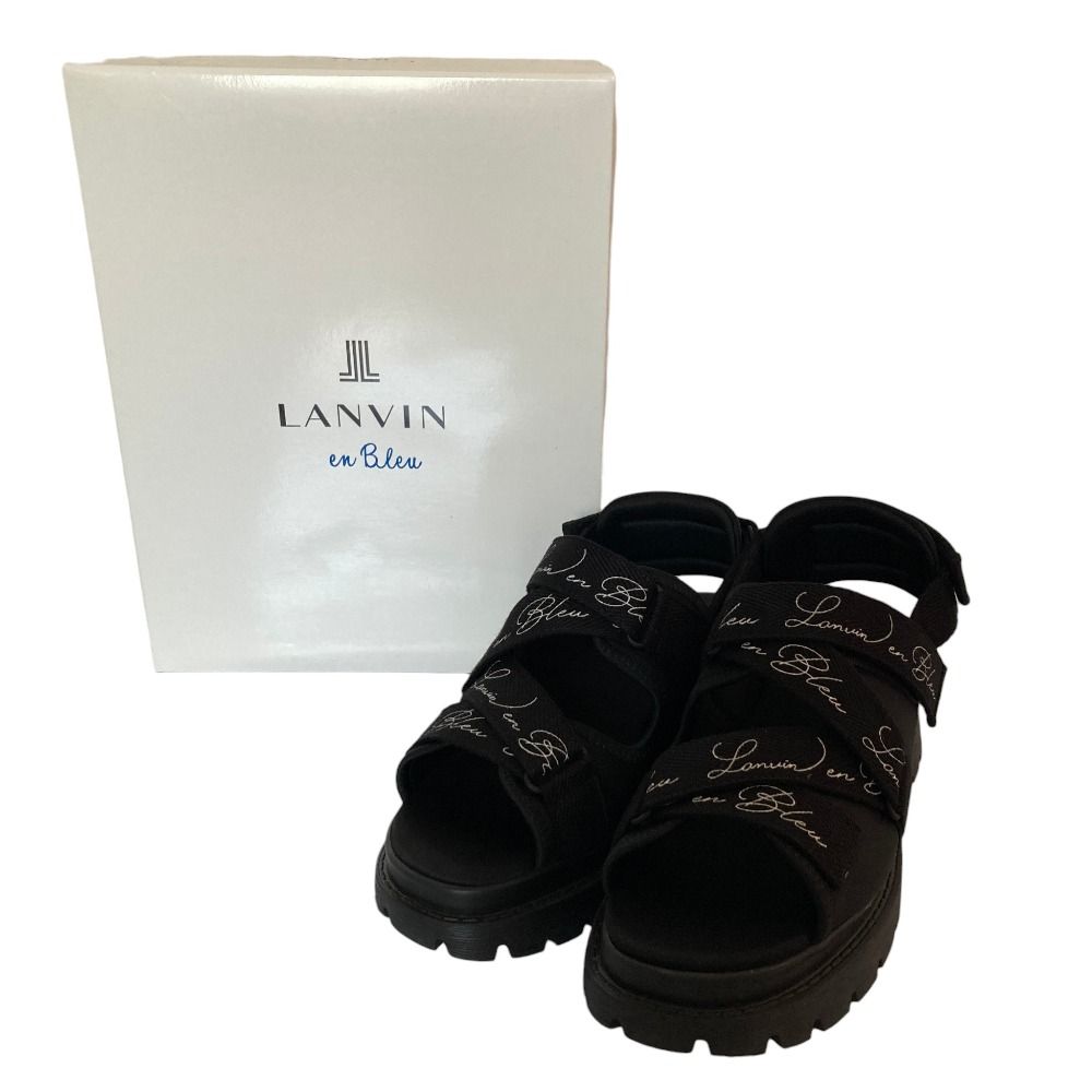 美品 LANVIN en Bleu ランバンオンブルー トラックソールロゴ