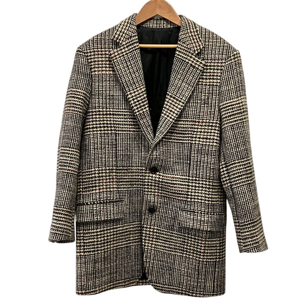 美品 CELINE セリーヌ トムボーイ グレンチェック テーラードジャケット 2V71K433S サイズ34 マルチカラー レディース 古着 中古 USED