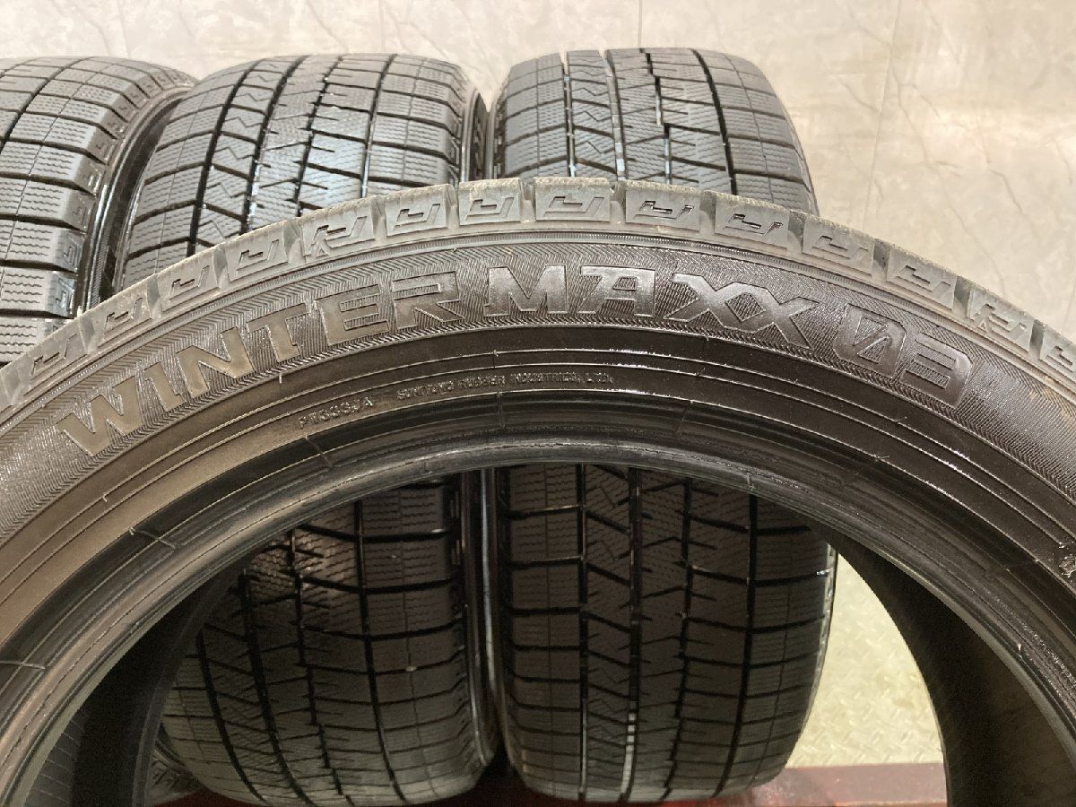 走行短め】DUNLOP WINTER MAXX WM03 225/50R18 18インチ スタッドレス 