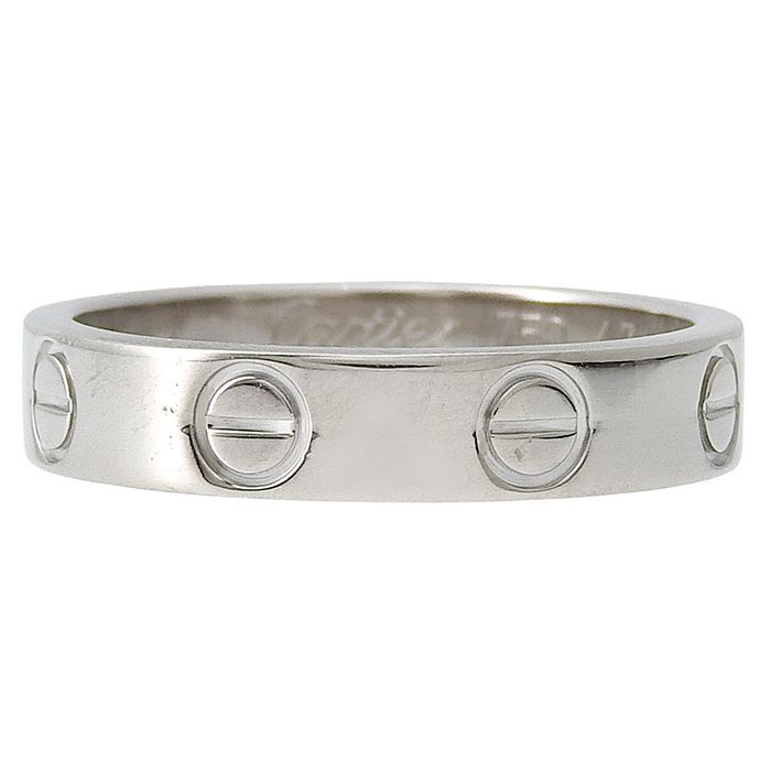 CARTIER カルティエ ミニラブ リング K18WG 750 ホワイトゴールド ＃47