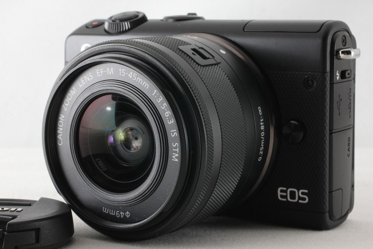 キヤノン Canon EOS M10 EF-M 15-45 IS STM レンズキット ブラック 取説 ストラップ◇50642