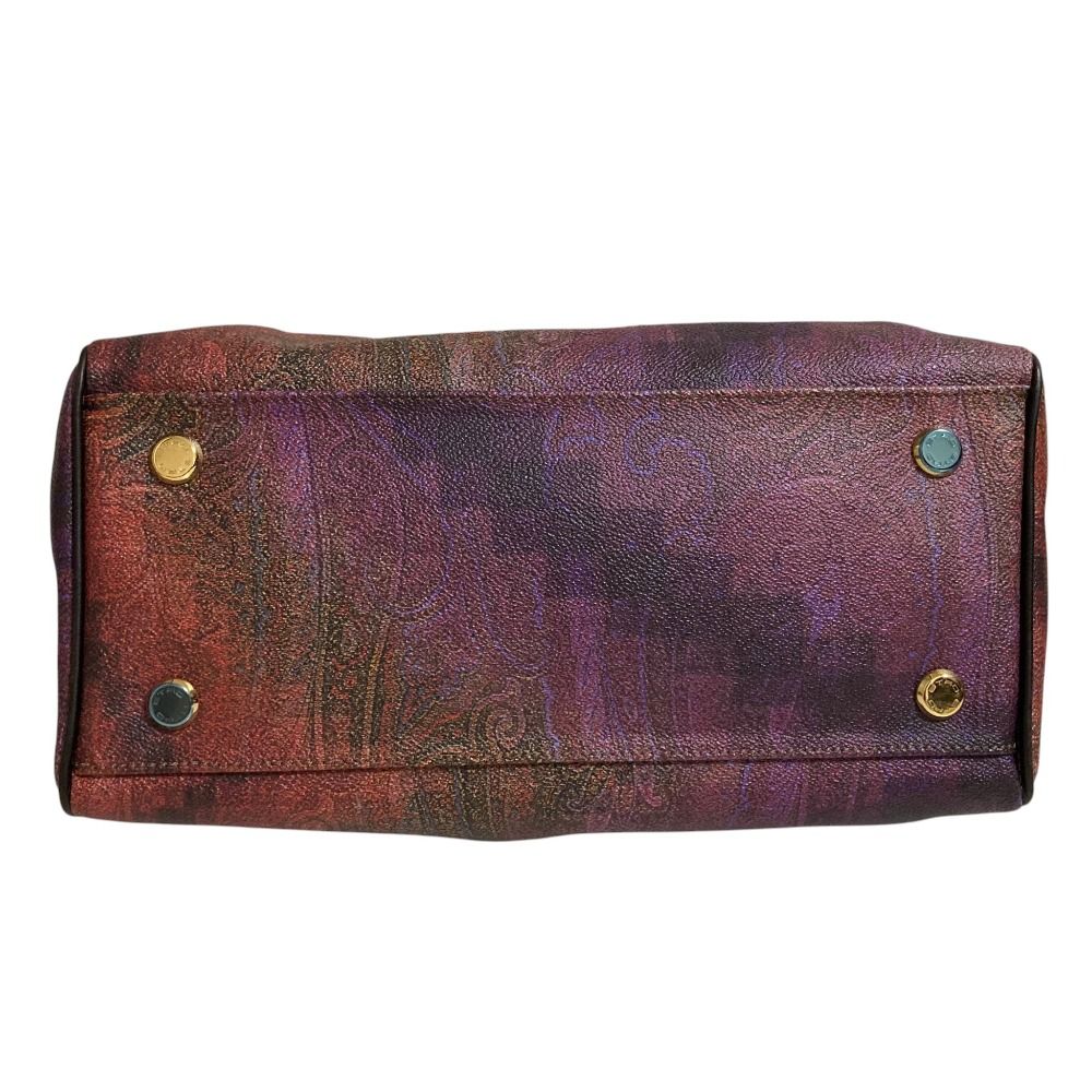 美品/希少カラー】ETRO エトロ ミニボストンバッグ ペイズリー 