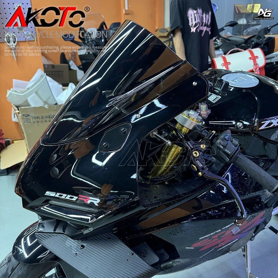 DEGIN ダブルバブルバイザーウインドシールド ZHANGXUE ZXJC ZX 500RR