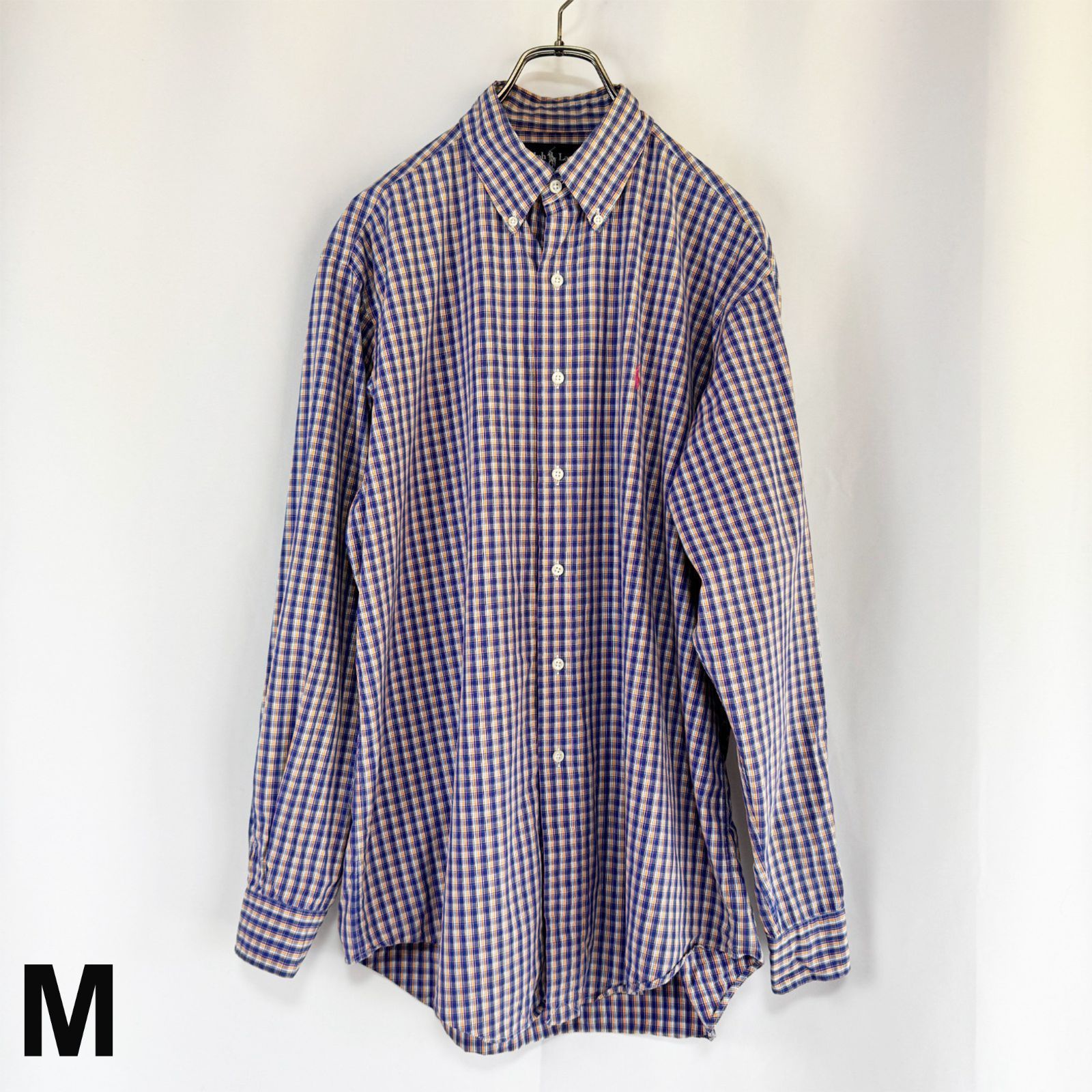 Ralph Lauren チェックシャツ Mサイズ ボタンダウン 長袖 ラルフ 