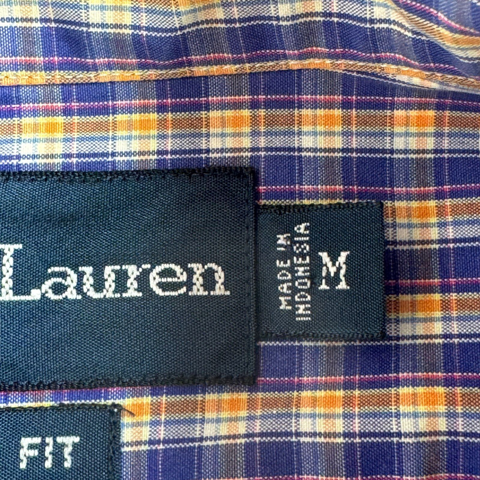 Ralph Lauren チェックシャツ Mサイズ ボタンダウン 長袖 ラルフ 