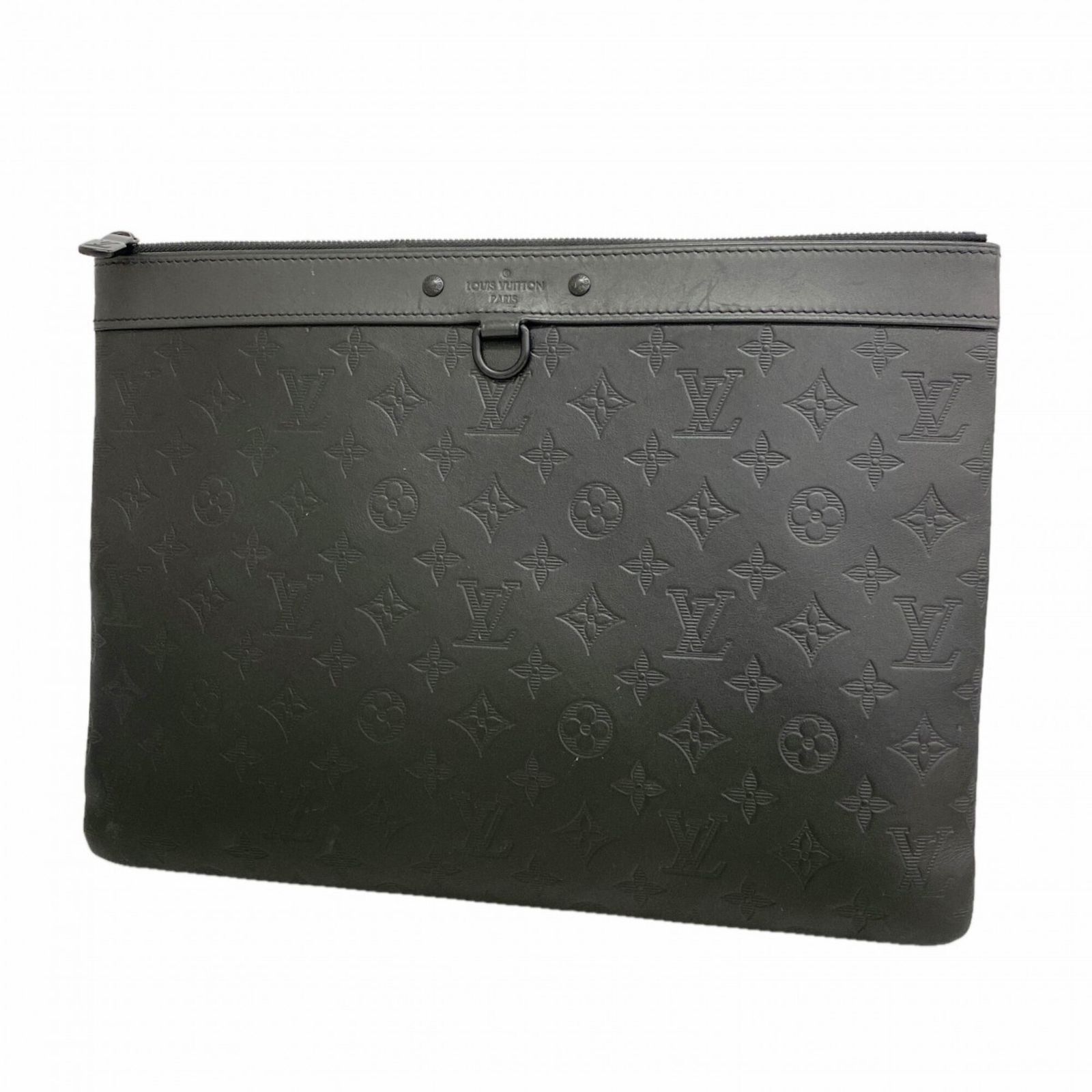 ルイ・ヴィトン(Louis Vuitton) ルイ・ヴィトン クラッチバッグ モノグラム・シャドウ ポシェットディスカバリー M62903 ブラックメンズ P2972560
