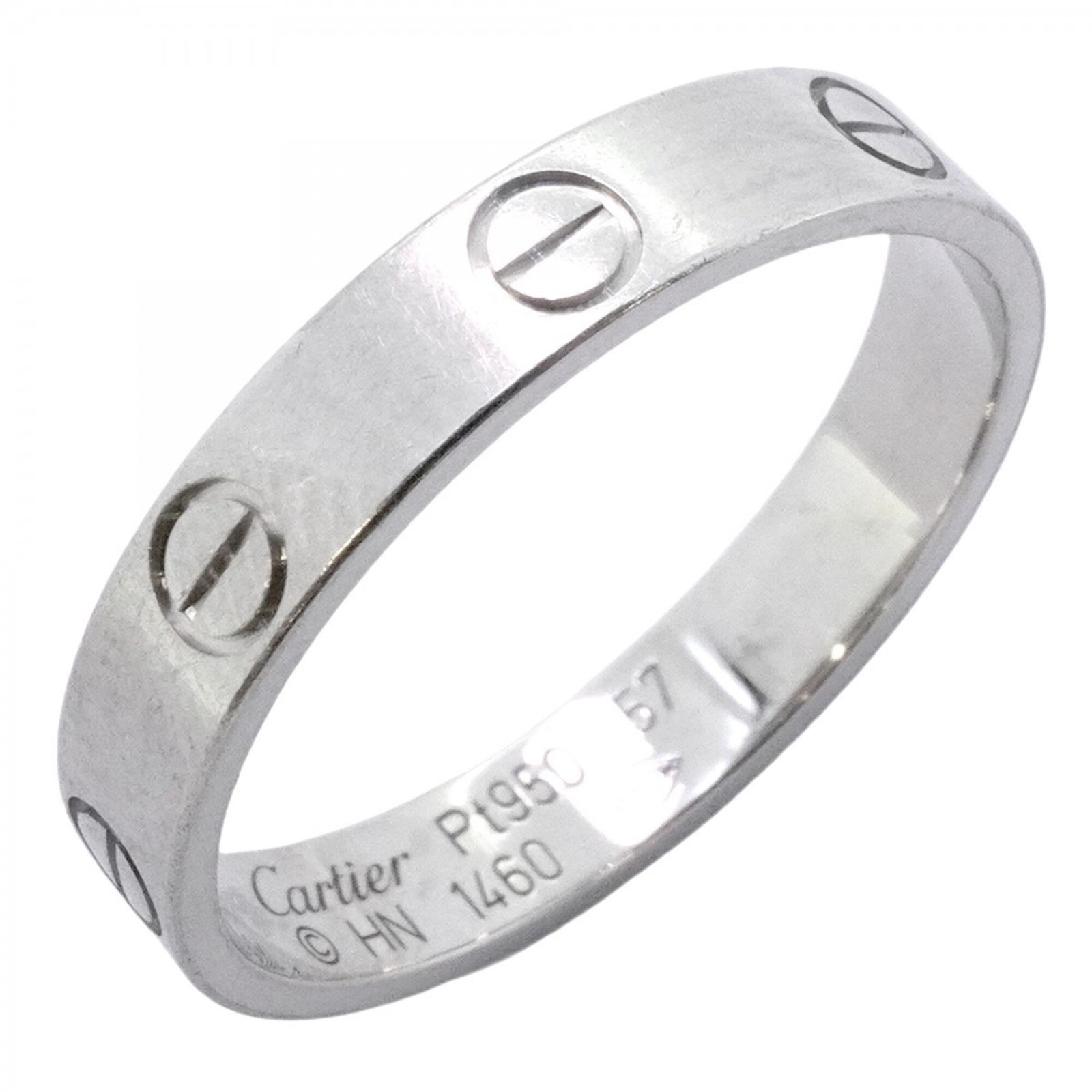 カルティエ(Cartier) カルティエ リング ミニラブ Pt950 プラチナ ＃57メンズ