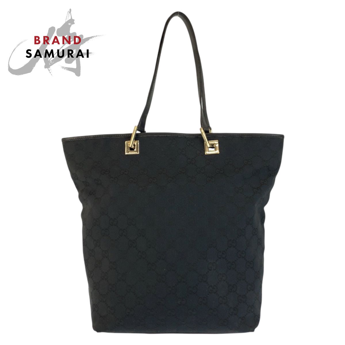 GUCCI グッチ ブラック 黒 ゴールド金具 GGキャンバス/レザー 002 1098 
