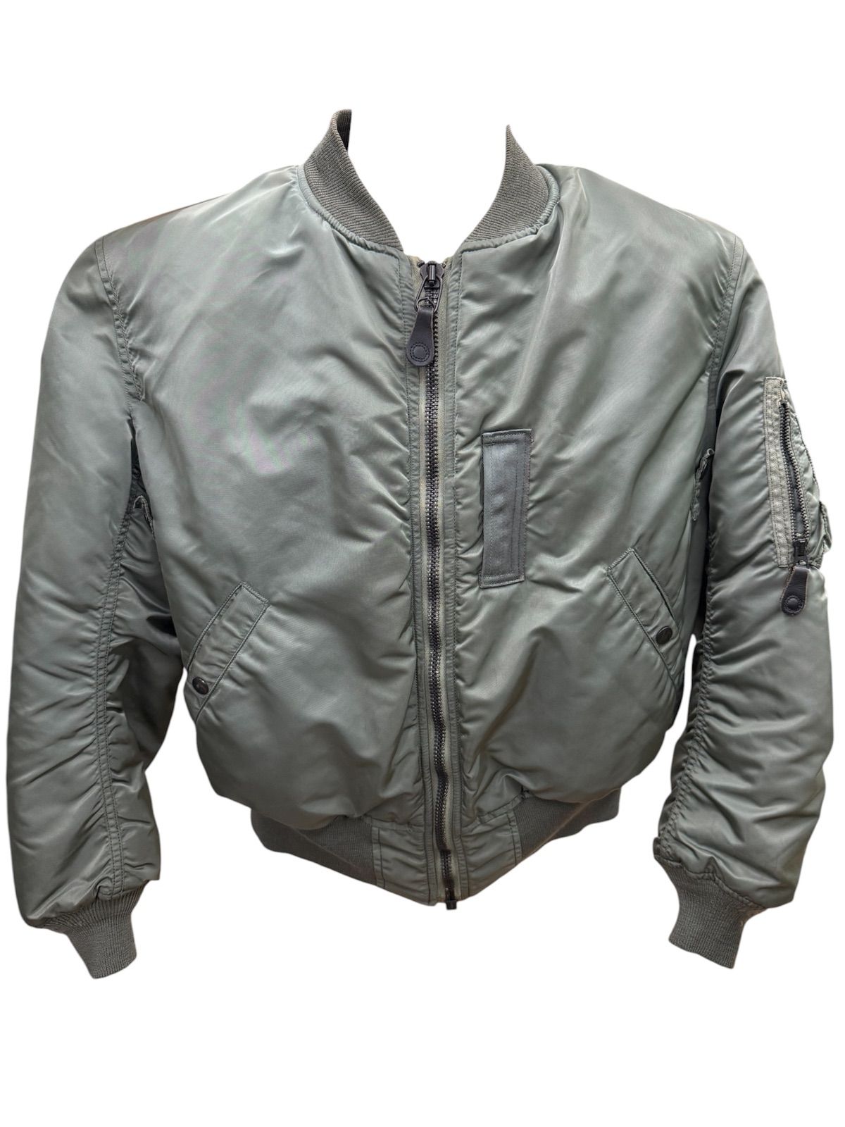 ALPHA INDUSTRIES アルファインダストリーズ　B-15D フライトジャケット　USA製　メンズ　サイズ40 カーキ