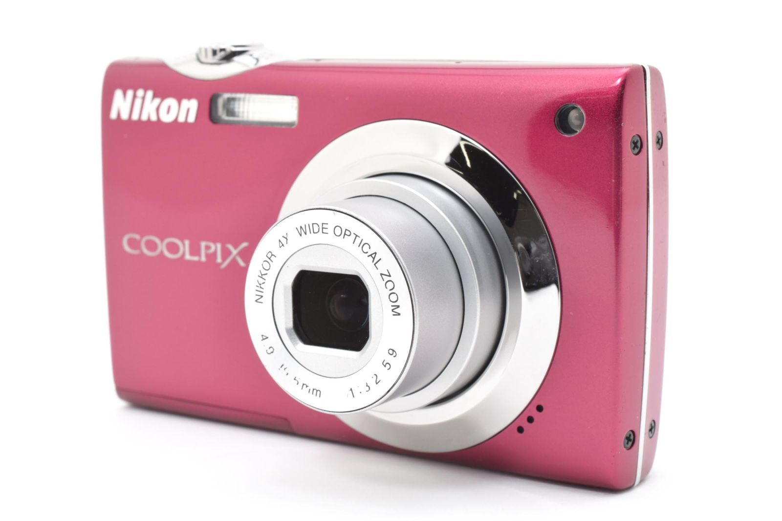 返品保証】 ニコン Nikon Coolpix S4000 ルビーレッド 4x バッテリー