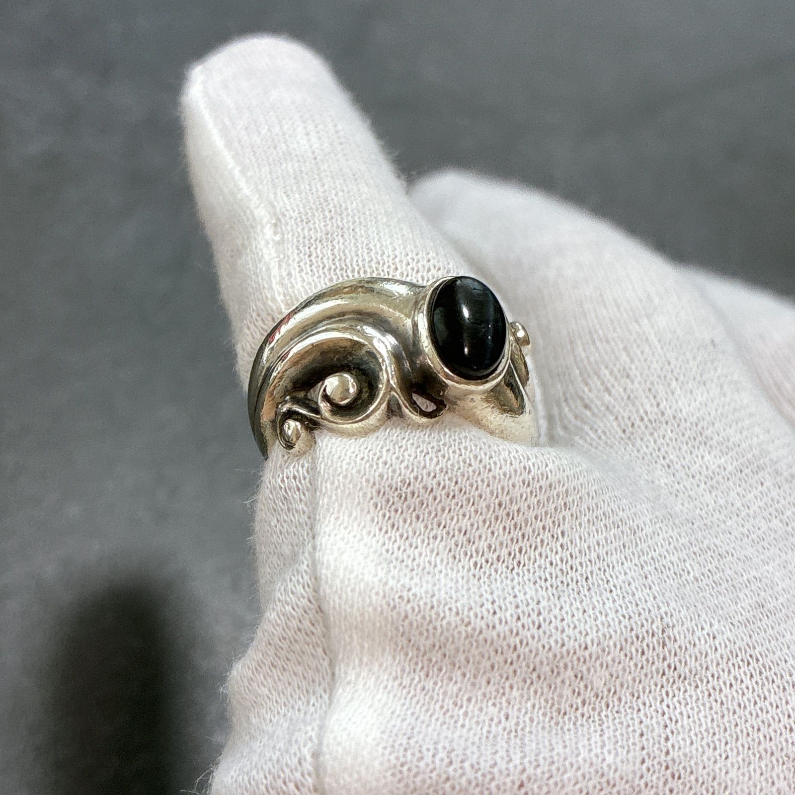 ハンドメイド　シルバーリング　オニキス　13号 SAAD サード ブラックオニキス リング 13号 シルバー925 - メルカリ