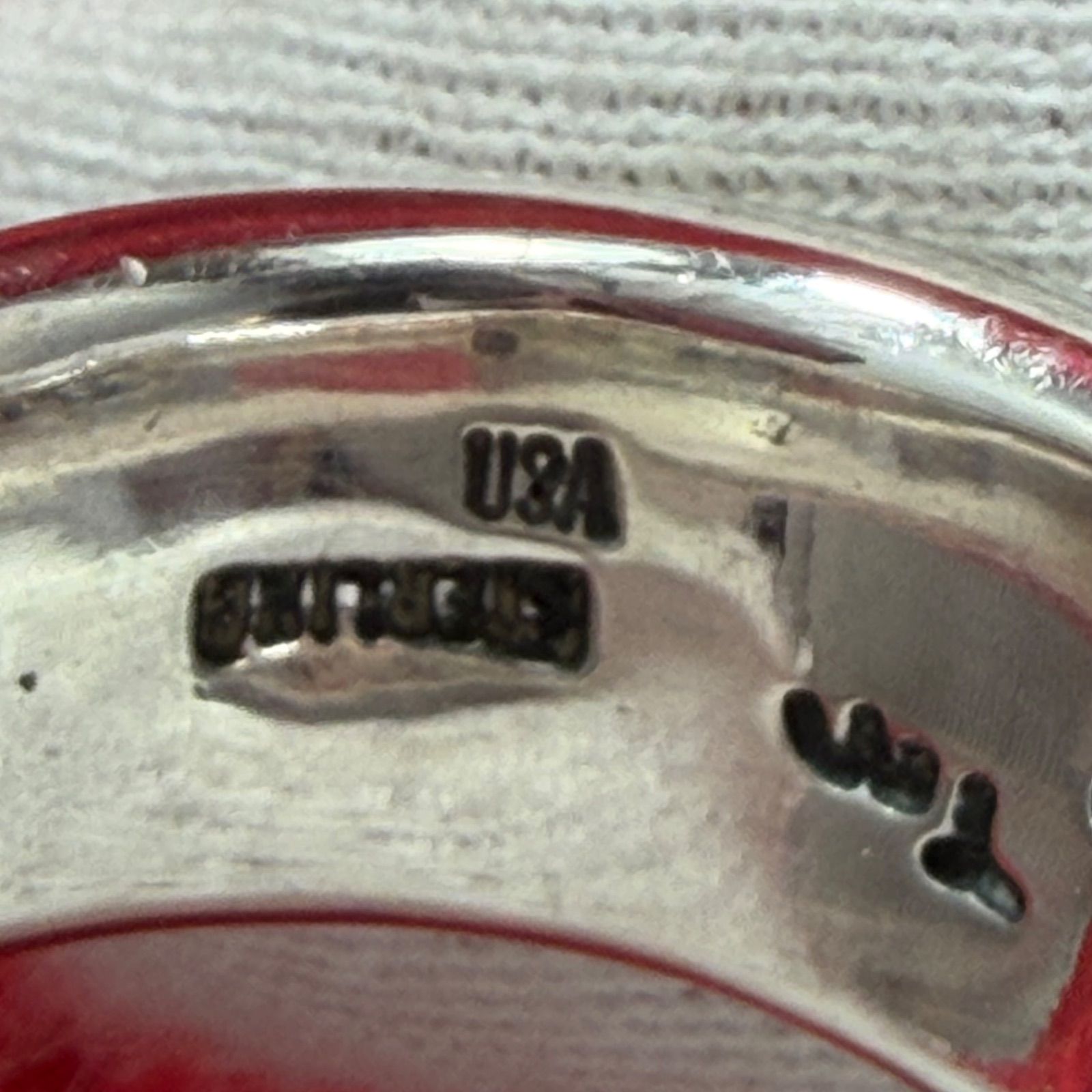 美品 リング16号 Wave Channel Ring ビルウォールレザー/Bill Wall