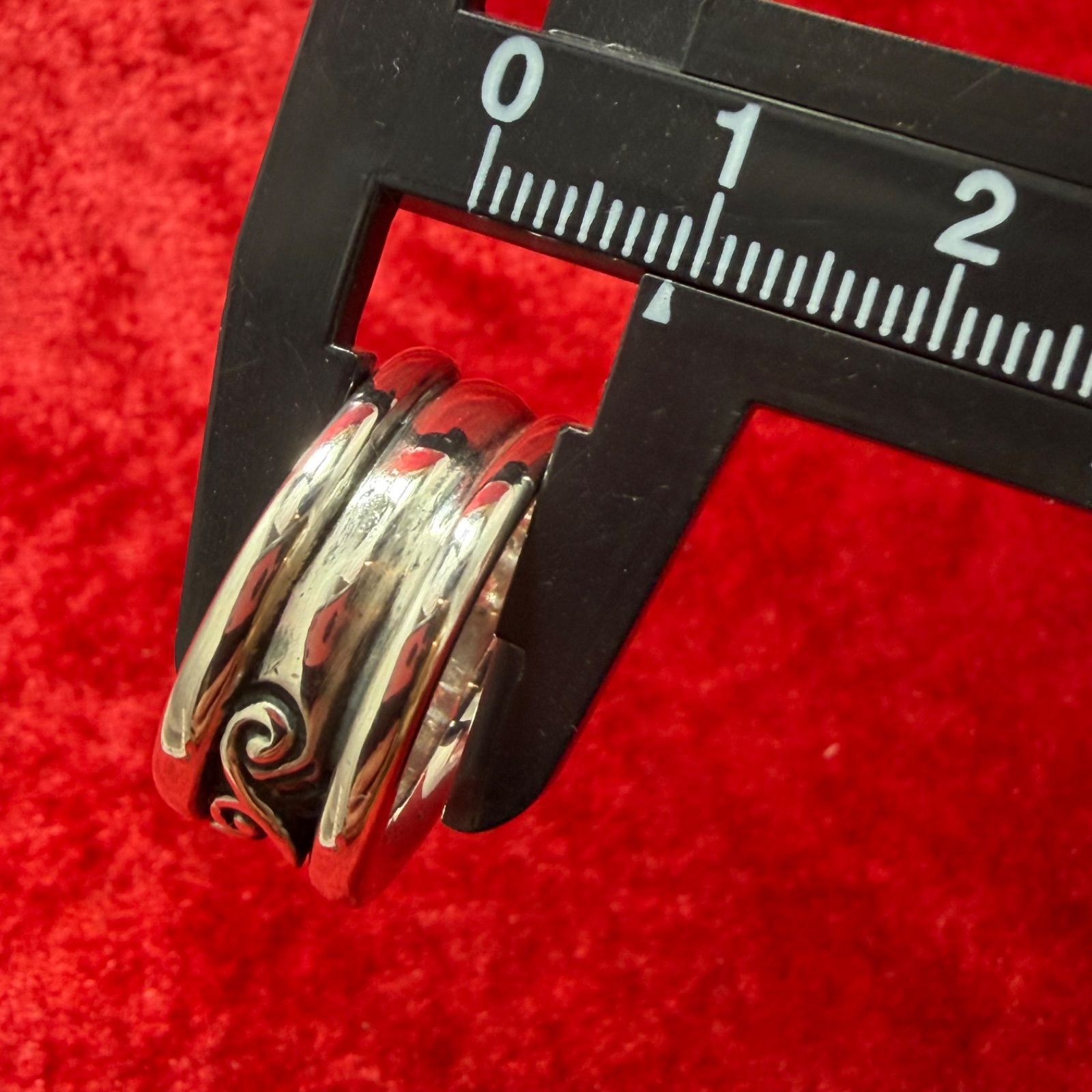 美品 リング16号 Wave Channel Ring ビルウォールレザー/Bill Wall
