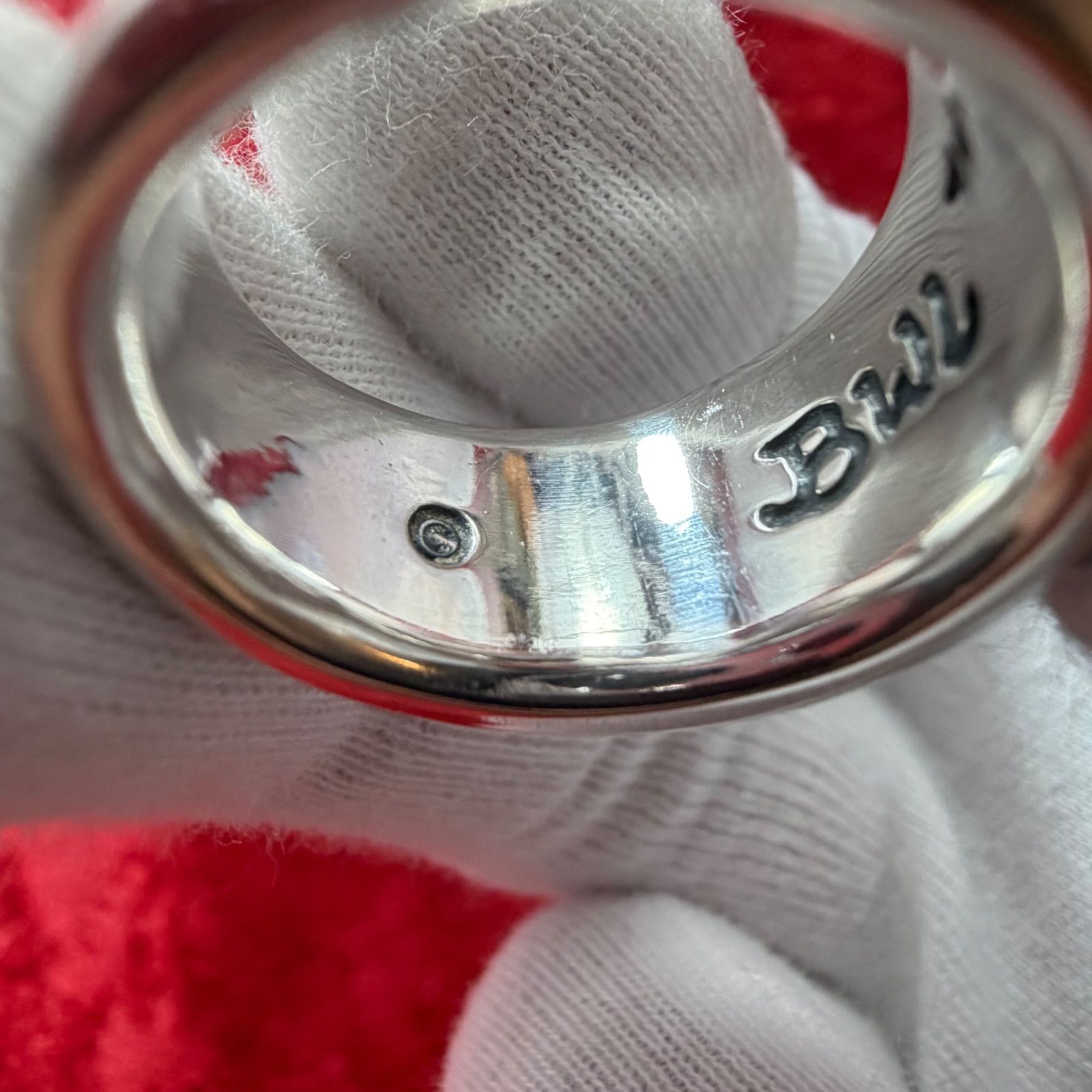 美品 リング16号 Wave Channel Ring ビルウォールレザー/Bill Wall