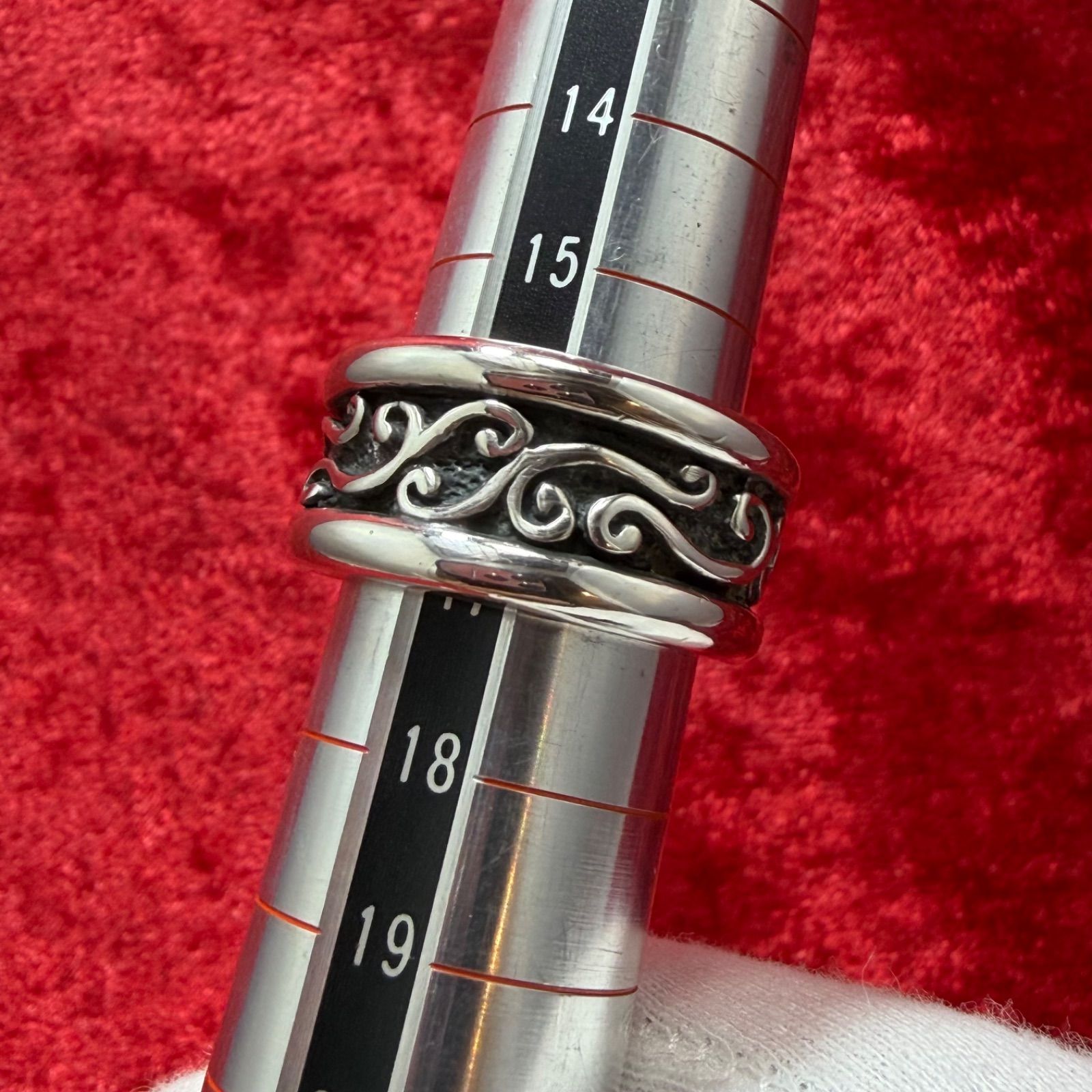 Bill Wall Leather WAVE CHANNEL RING 19号