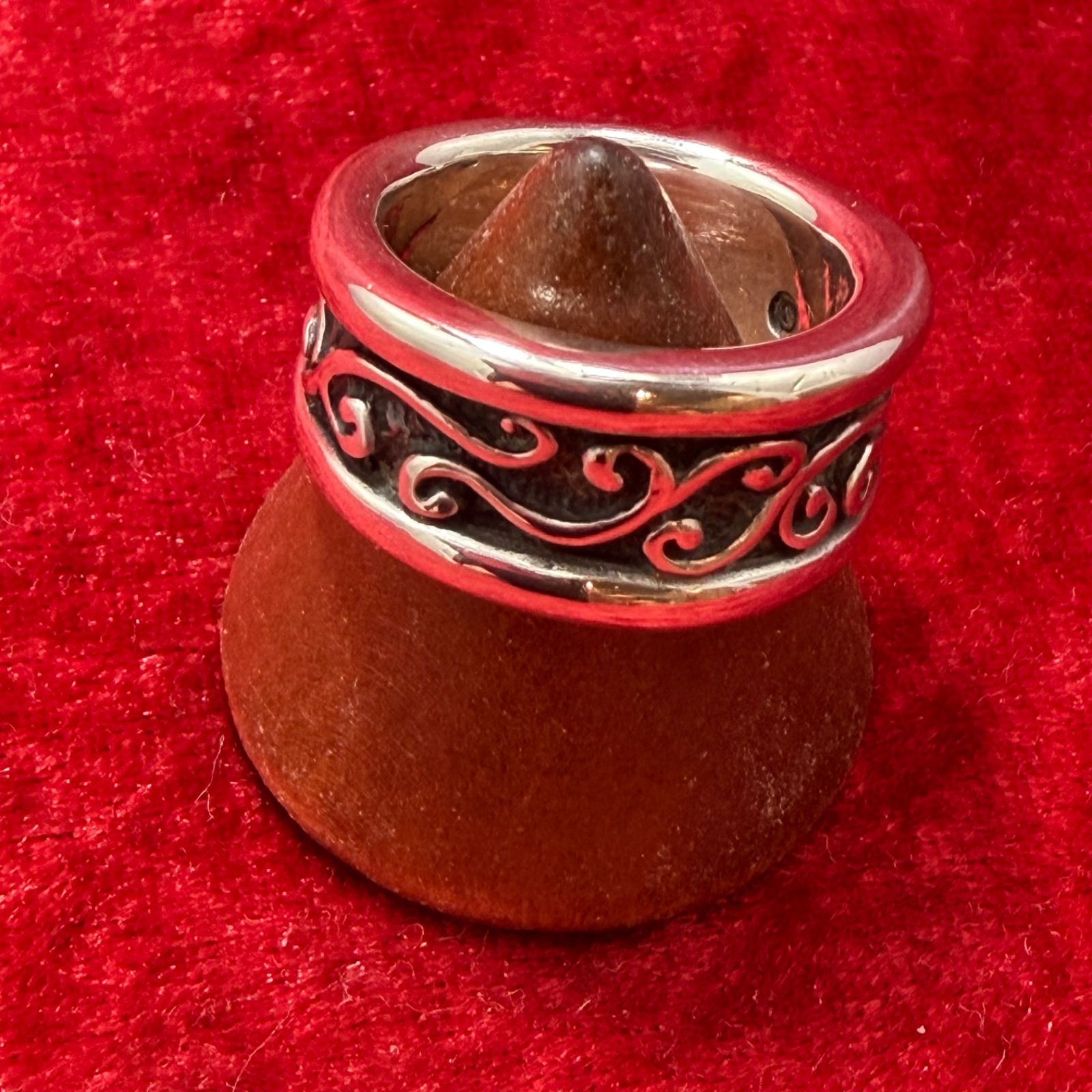 美品 リング16号 Wave Channel Ring ビルウォールレザー/Bill Wall