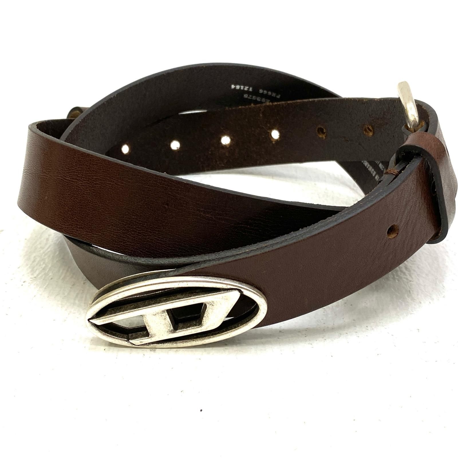 【加古川店】 中古 DIESEL | ディーゼル ベルト B-INLAY X09575 ブラウン 【134】 加古川店】 中古 DIESEL | ディーゼル ベルト B-INLAY X09575 ブラウン