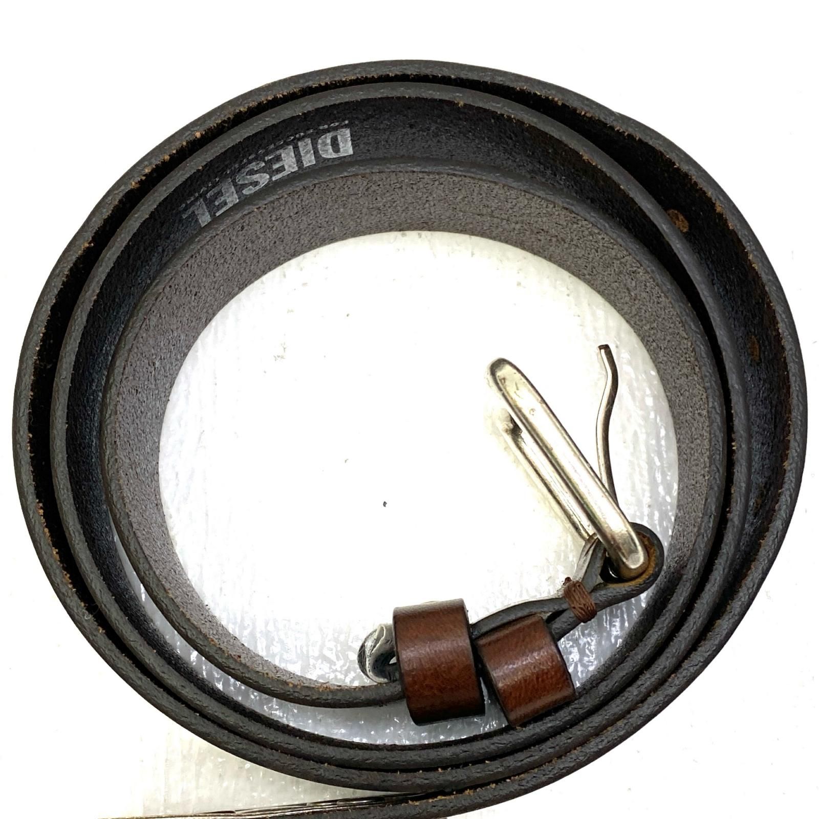 加古川店】 中古 DIESEL | ディーゼル ベルト B-INLAY X09575 ブラウン