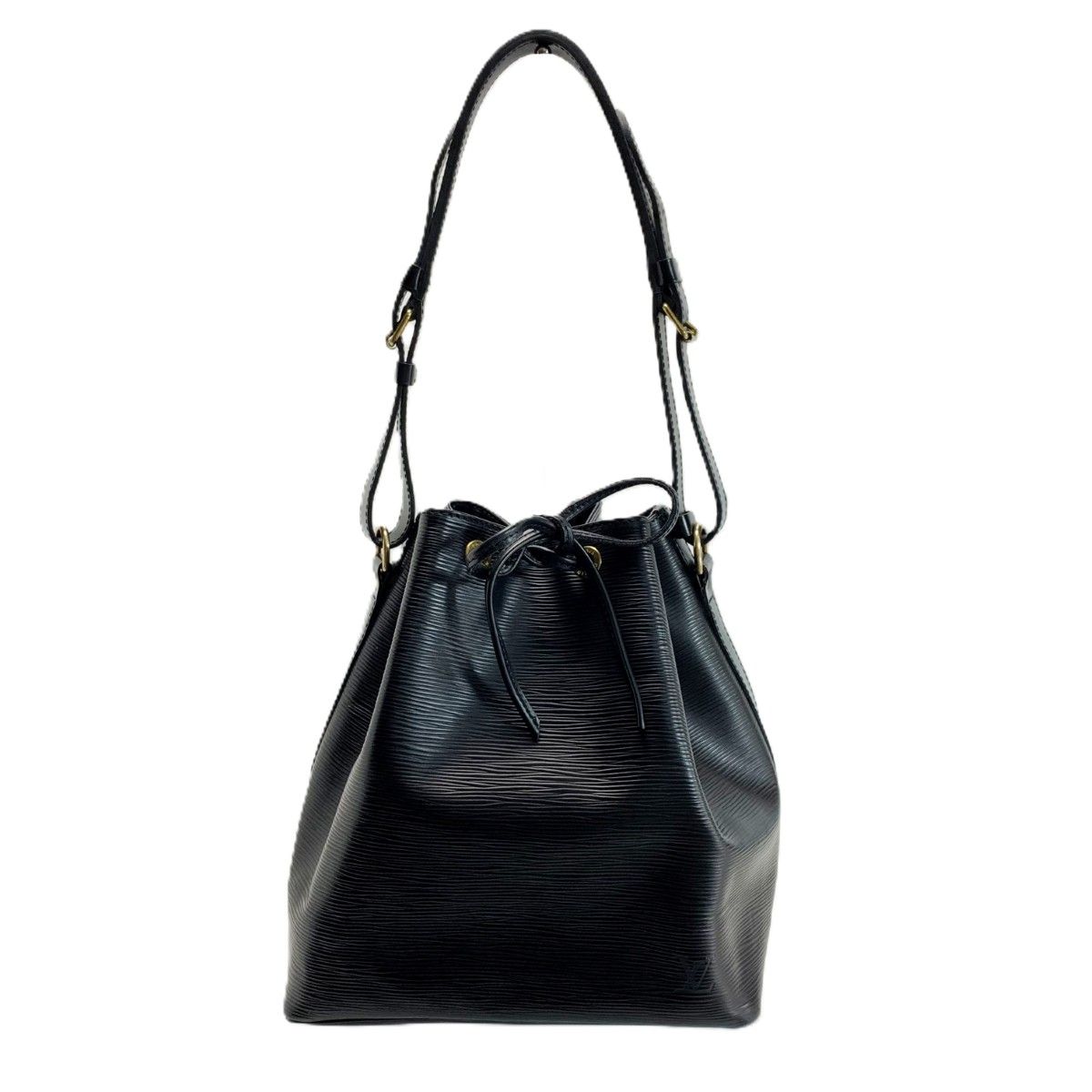 LOUIS VUITTON ルイヴィトン エピノワール プチノエ 巾着 M59012 ノワール x ブラック ショルダーバッグ