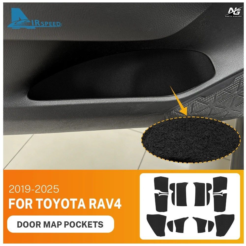 トヨタ RAV4 RAV4 XA50 2019 - 25 最上級グレード車のフロント/リアドアマップポケットステッカー