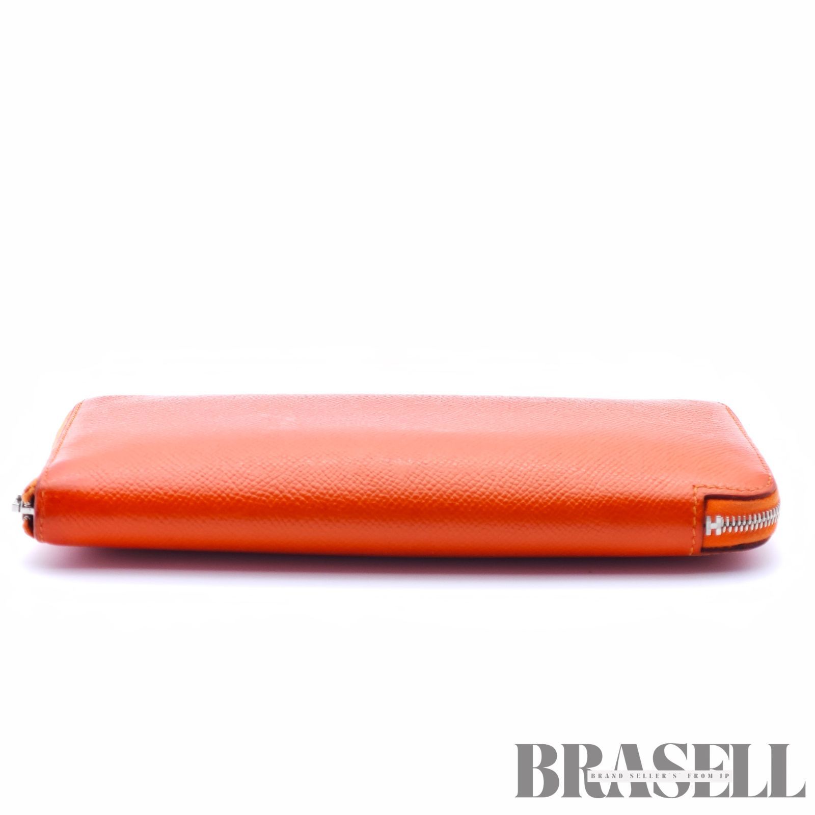 HERMES エルメス アザップ バッグ ウォレット 長財布 オレンジ レディース