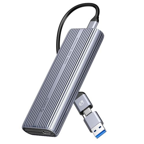 ORICO M.2 SSD 外付けケース 40Gbps 工具不要 USB4 NVMe M.2 SSDケース ファン内蔵のアルミニウム合金Thunderbolt 4 SSD ケース2230 2242 2260 2280(Mキーのみ)対応、USB af9e82fd