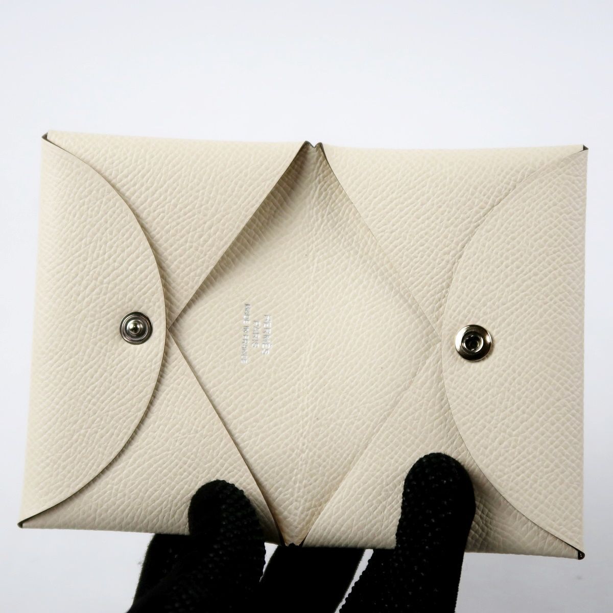 新品・未使用】HERMES エルメス カルヴィ カーフ ホワイト系 Z刻印