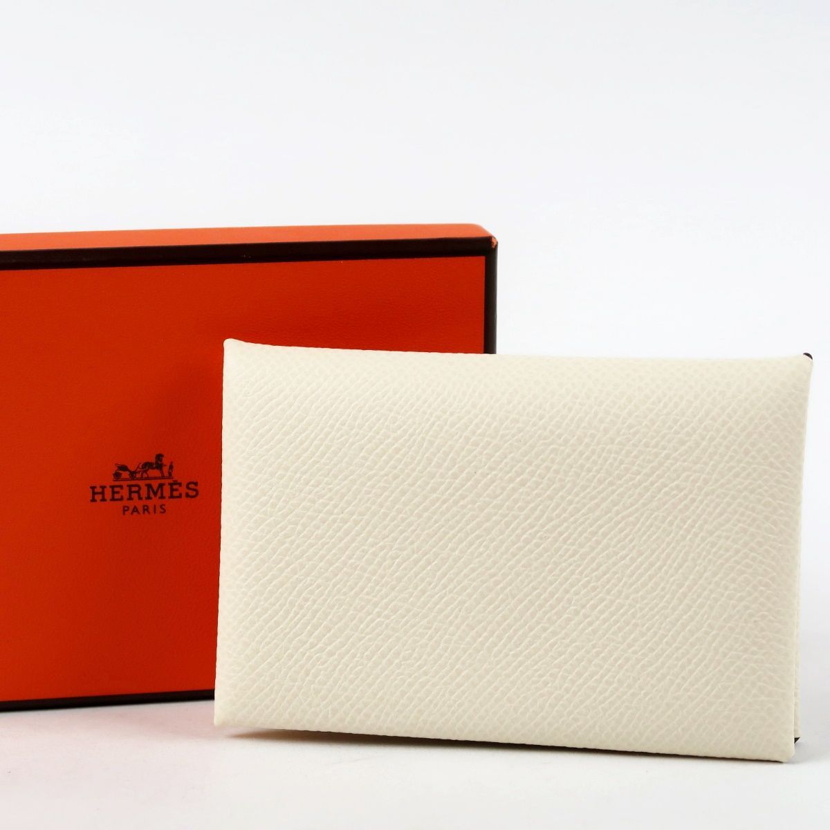 新品・未使用】HERMES エルメス カルヴィ カーフ ホワイト系 Z刻印