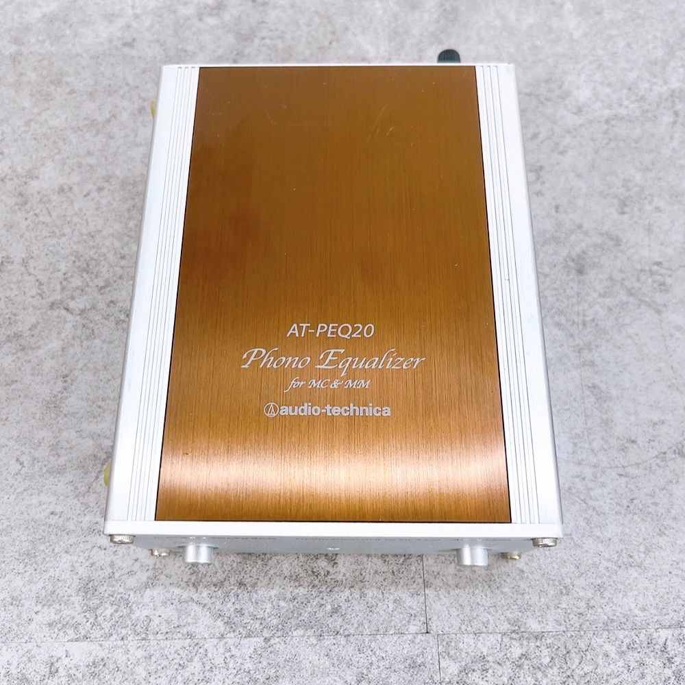 H-1505 audio-technica フォノイコライザー AT-PEQ20 シルバー系 動作