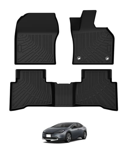 Mixsuper 新型 プリウス 60 フロアマット 立体カーマット PRIUS60 ZVW60 ZVW65 MXWH60 MXWH65 3Dフロアマット 防水マット 2023年1月? プリウス カスタムパーツ TPE素材 車種専用設計 防水 393428f1