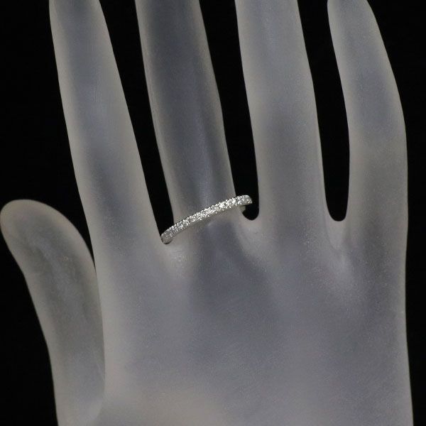 ミキモト Pt950 ダイヤモンド リング 0.12ct ハーフエタニティ - メルカリ