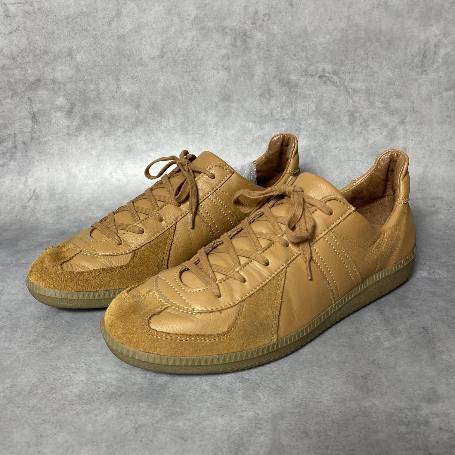 PQ390◇REPRODUCTION OF FOUND : BW SPORT ジャーマントレーナー◇27.5cm◇キャメルブラウン系 美品