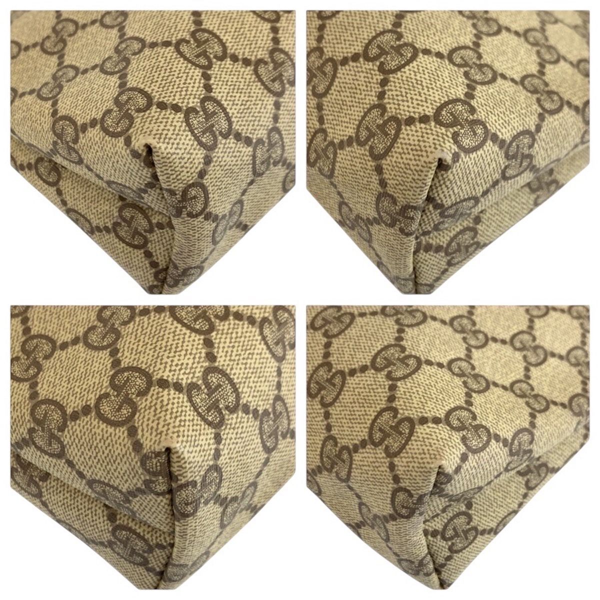 美品 GUCCI グッチ ヴィンテージ ベージュ ブラウン GGスプリーム