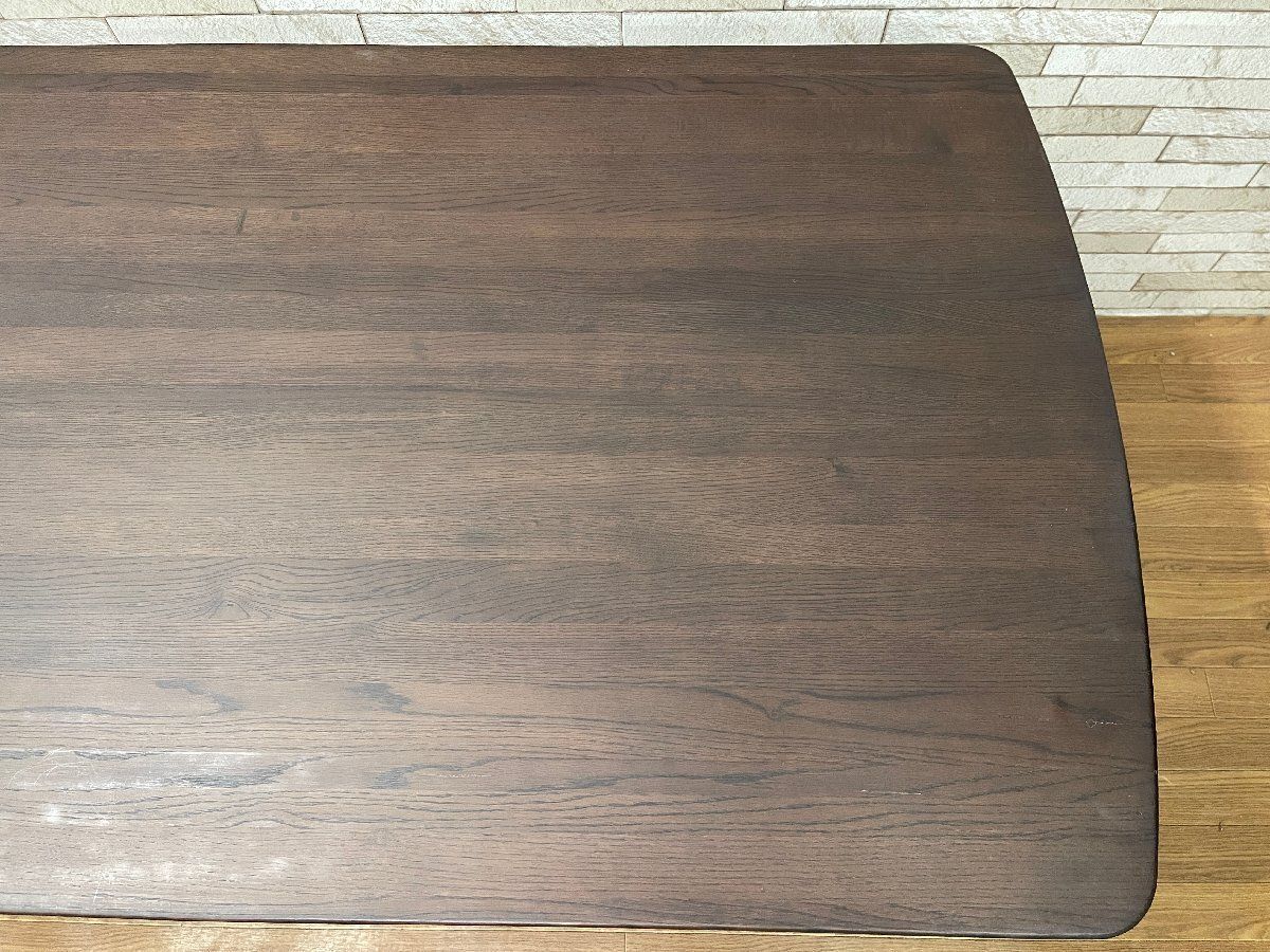 ○IDC大塚家具 ダイニングテーブル シネマ 幅150cm 食卓机 レッド
