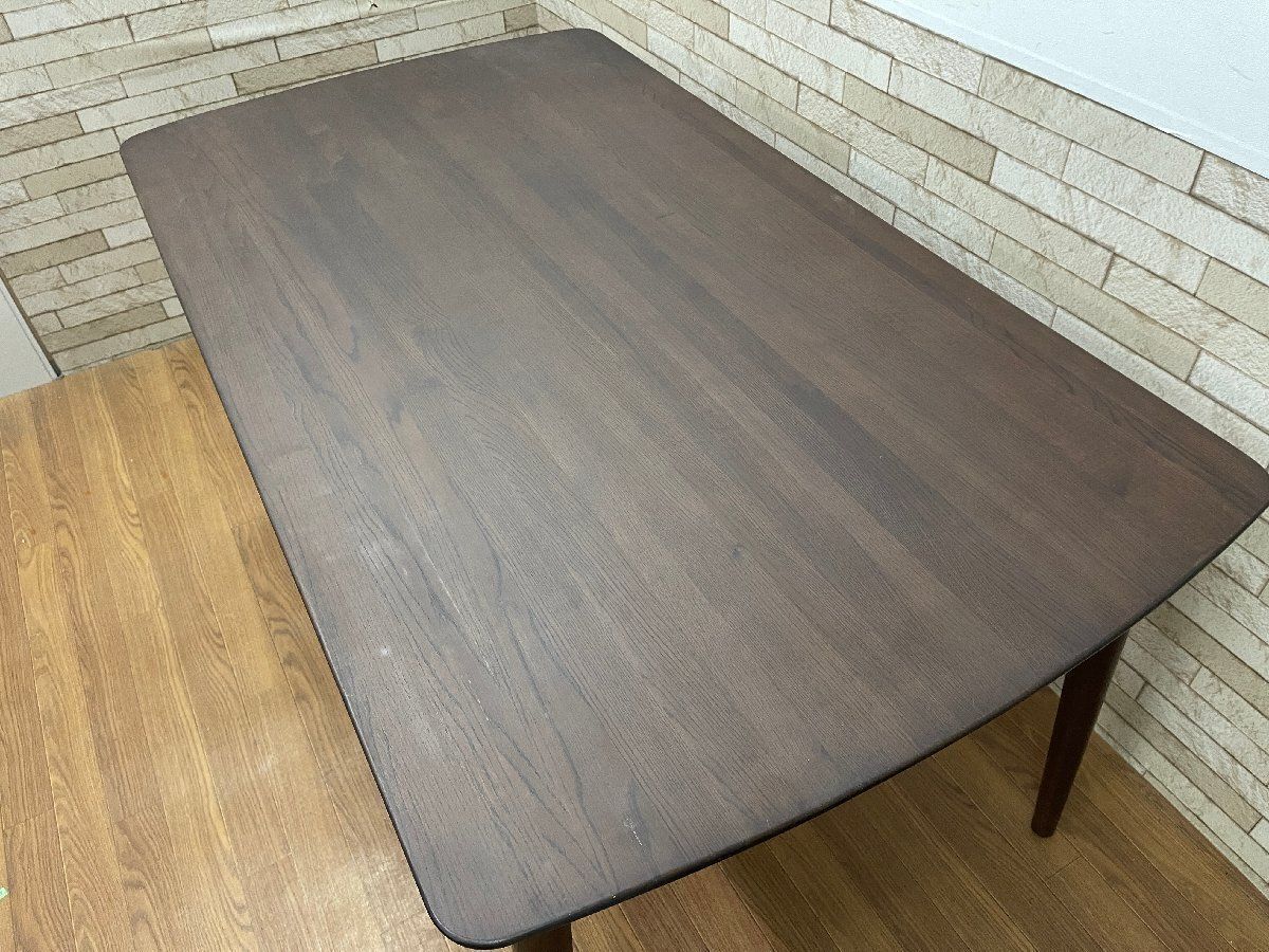 ○IDC大塚家具 ダイニングテーブル シネマ 幅150cm 食卓机 レッド