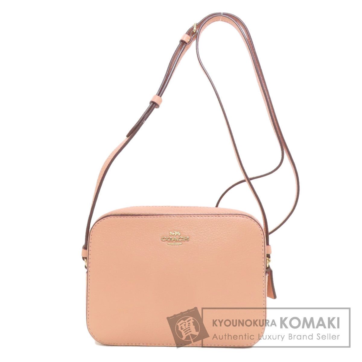 COACH コーチ 87734 ロゴ ショルダーバッグ レザー レディース [中古]