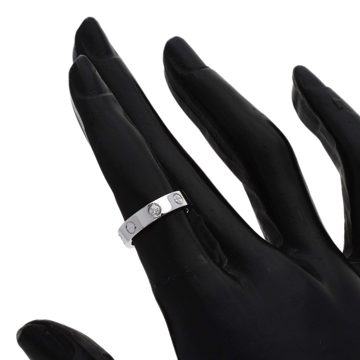 CARTIER カルティエ ミニラブリング 1P ダイヤモンド #46 リング・指輪
