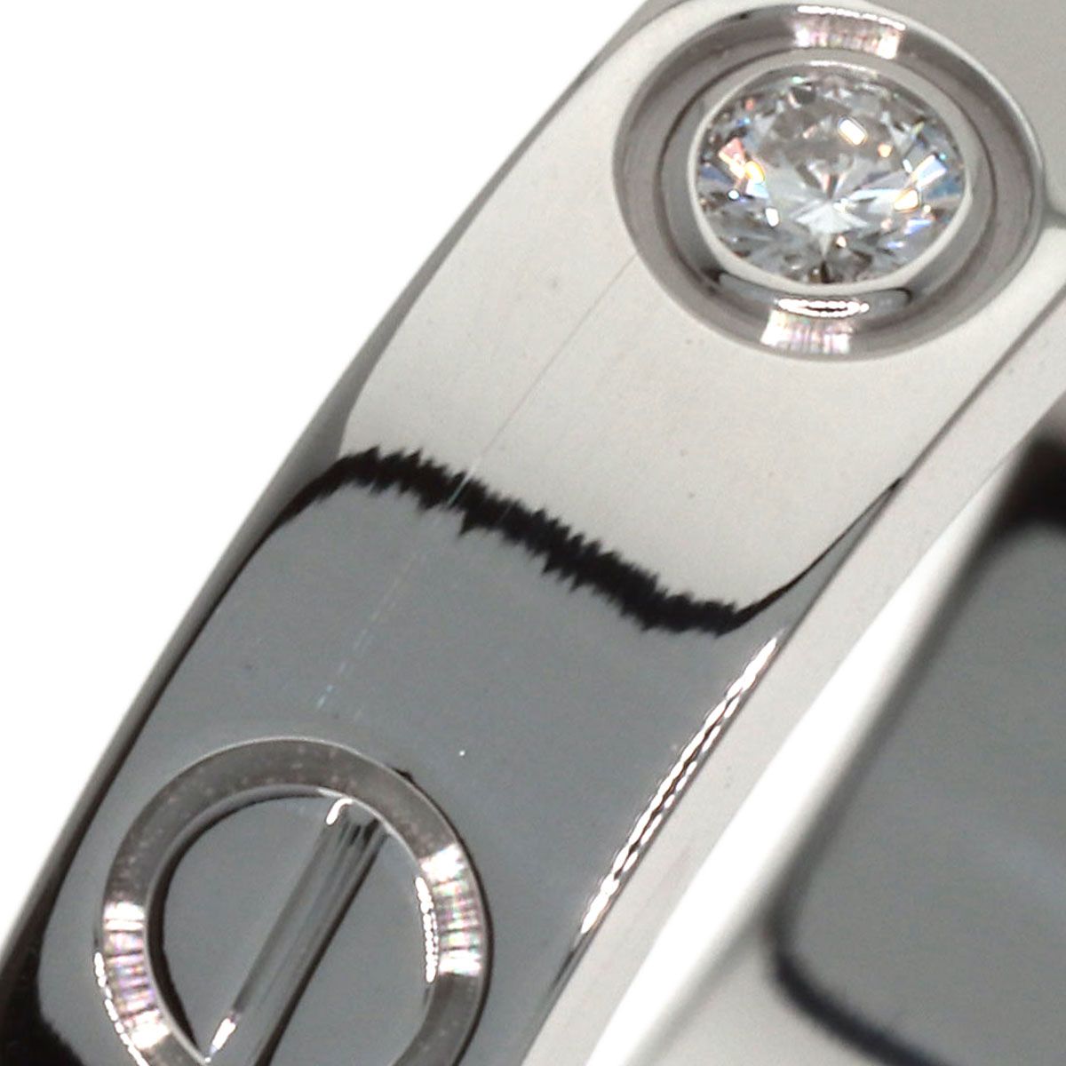 CARTIER カルティエ ミニラブリング 1P ダイヤモンド #46 リング・指輪