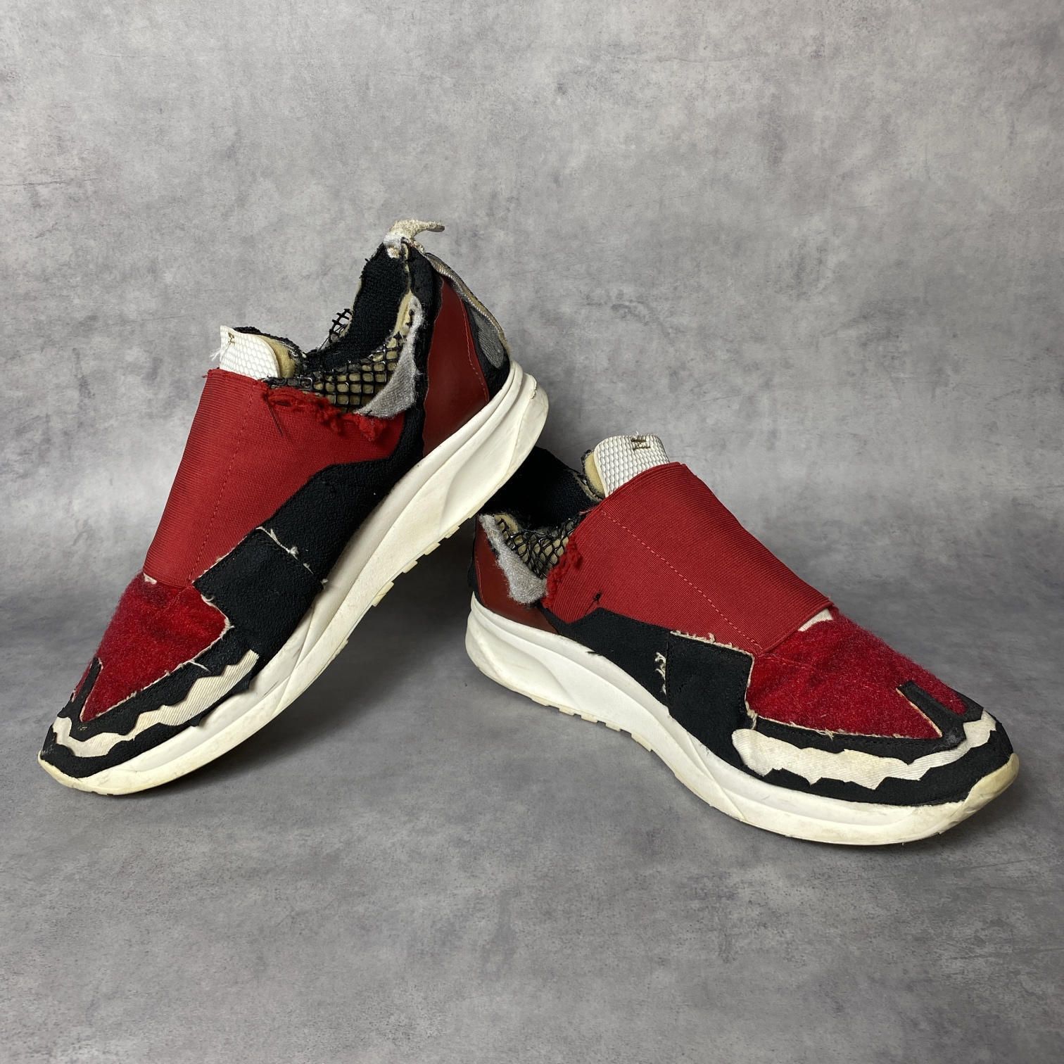 PQ391◇MAISON MARGIELA : Deconstructed Sneakers◇42◇赤系 メゾン 