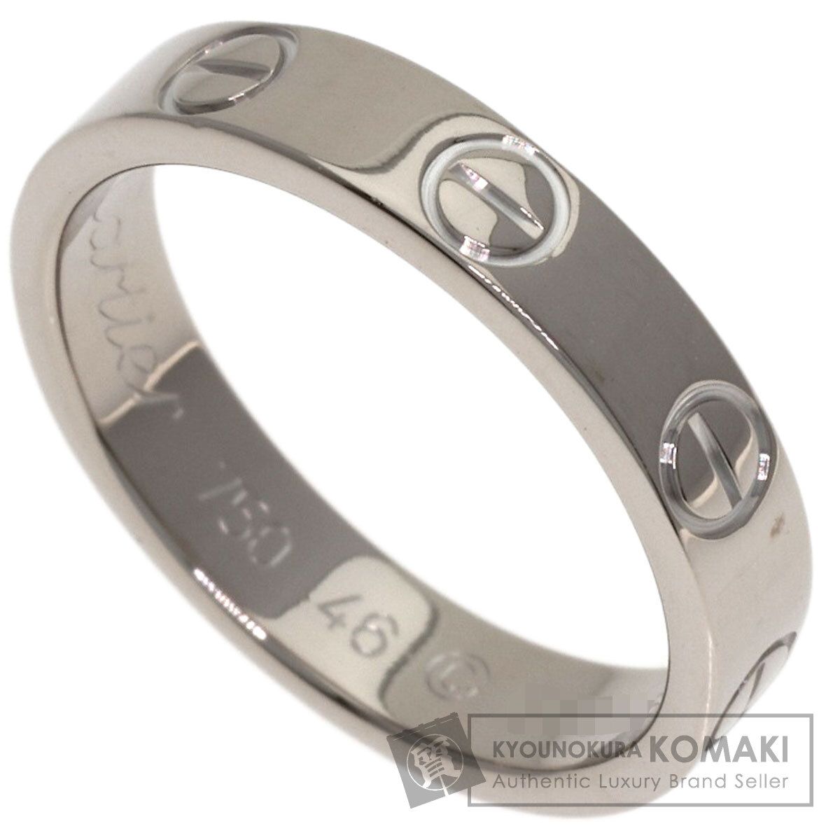 CARTIER カルティエ ミニラブリング #46 リング・指輪 K18WG レディース [中古]