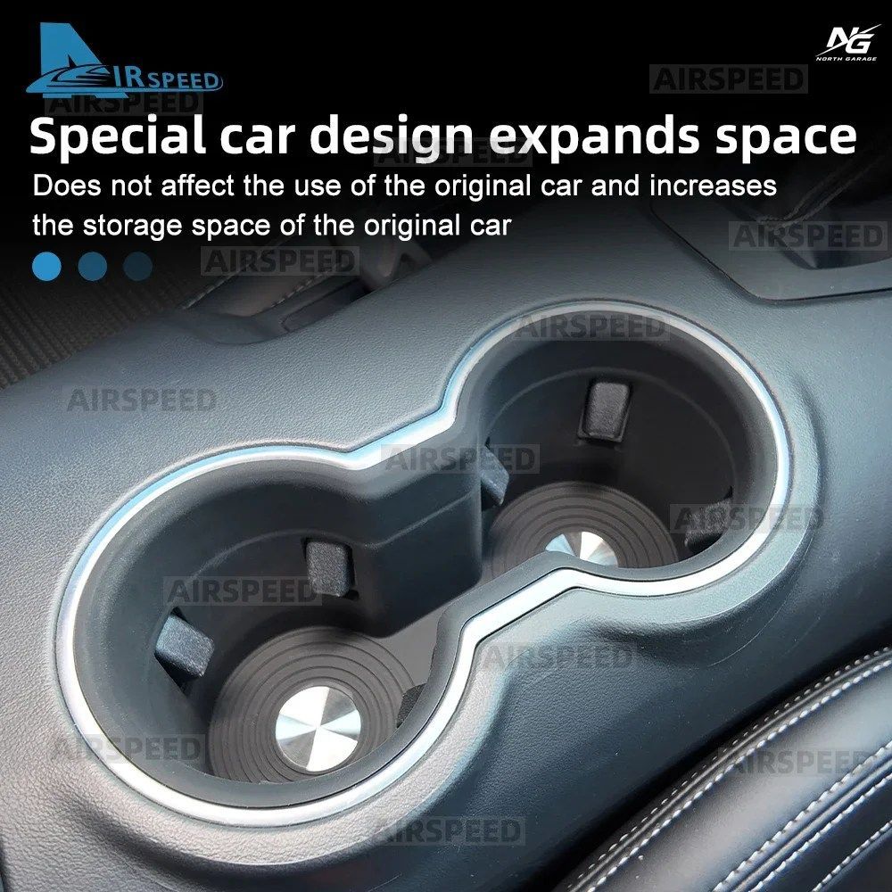 車のセンターカップホルダー シリコン製 滑り止め フォード マスタング S650 GT ダークホース エコブースト 2024 - 26 2027 センターコント