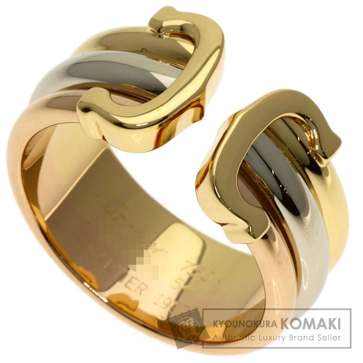 CARTIER カルティエ 2Cリング #54 リング・指輪 K18YG K18WG K18PG レディース [中古]