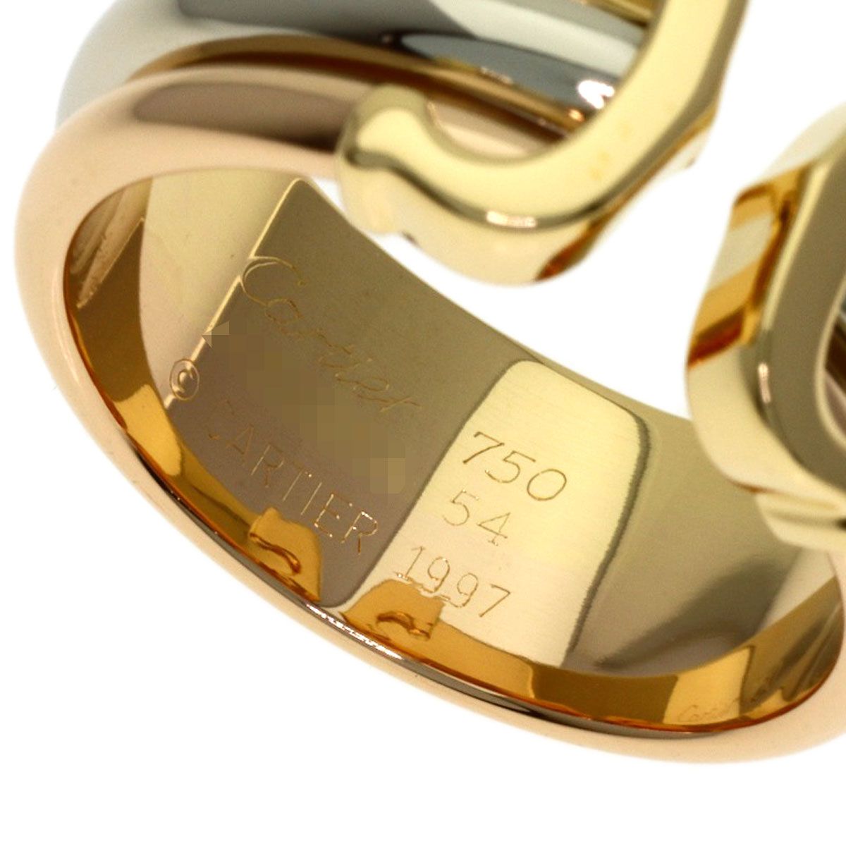 CARTIER カルティエ 2Cリング #54 リング・指輪 K18YG K18WG K18PG 