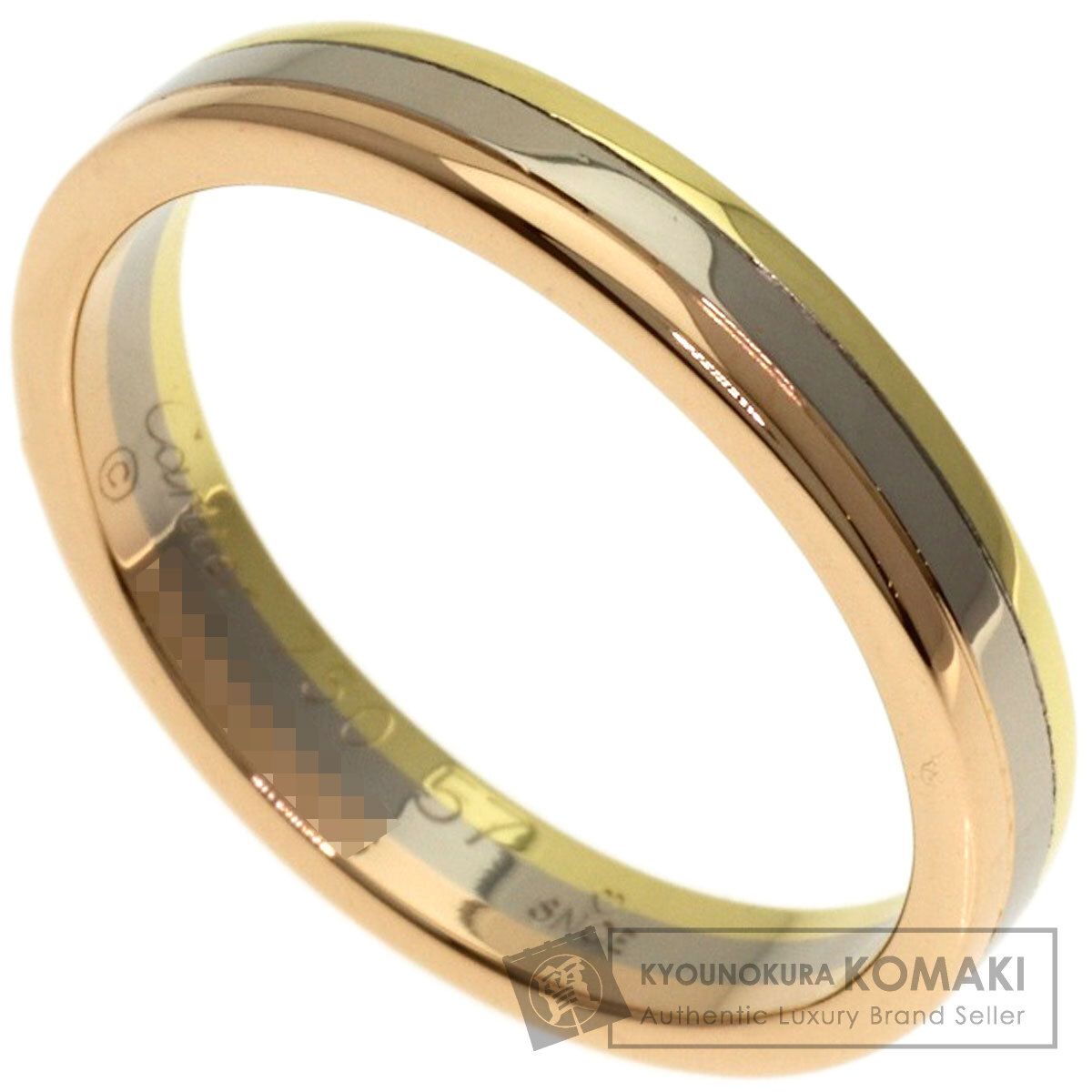 CARTIER カルティエ スリーカラー #57 リング・指輪 K18YG K18WG K18PG レディース [中古]