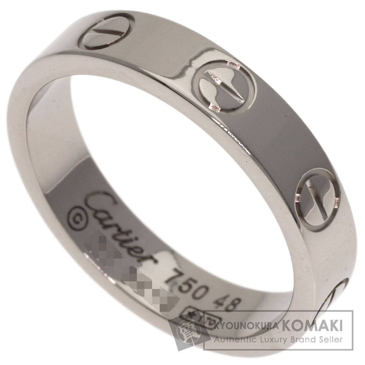 CARTIER カルティエ ミニラブリング #48 リング・指輪 K18WG レディース [中古]