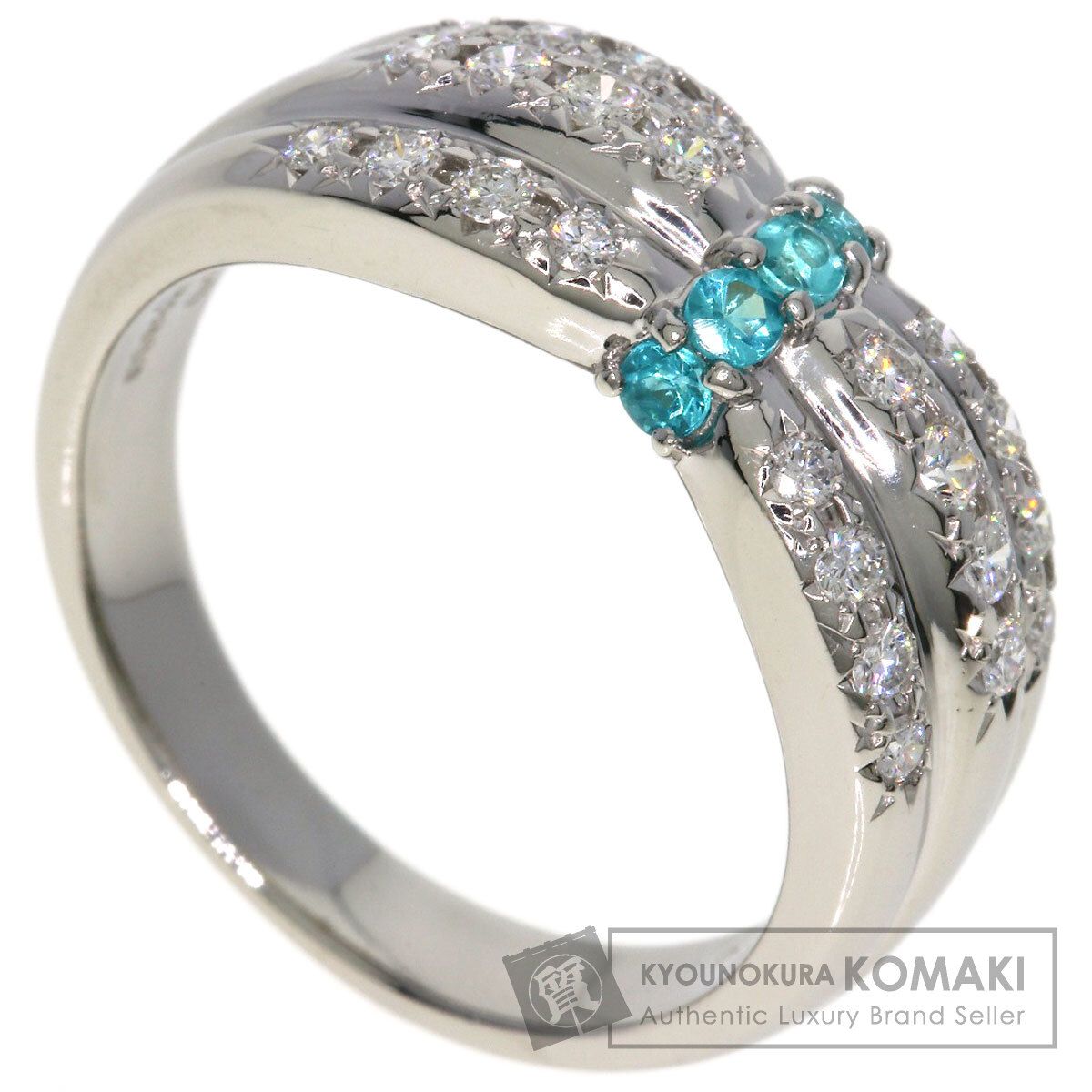 TASAKI タサキ パライバトルマリン ダイヤモンド リング・指輪 PT900 レディース [中古]
